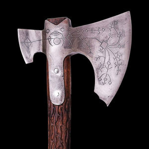 Hache de camping viking personnalisée en acier à haute teneur en carbone, fabriquée à la main, manche en bois de rose, gravure personnalisée, usage tactique, extérieur, industriel - Product Image 5