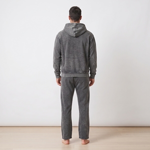 Conjunto Deportivo Vintage para Hombre, Estilo Streetwear, Lavado Ácido, Sudadera con Capucha Desgastada, Pantalones Deportivos Anchos, Ropa Casual de Dos Piezas - Product Image 2