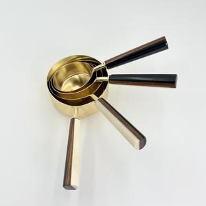 Novedad en Utensilios de Repostería, Utensilios de Cocina de Acero Inoxidable, Herramientas de Medición con Revestimiento PVD Dorado y Mango de Resina para Uso en el Hogar, Restaurantes y Hoteles - Product Image 2