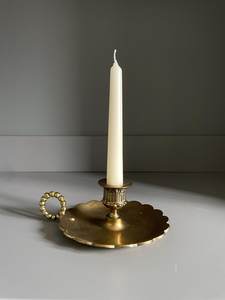 <b>Brass</b> Chamberstick Antique Metal Candle <b>Holder</b> Vintage <b>Brass</b> Taper Candle Stand Handheld <b>Candlestick</b> <b>Holder</b> Decorative - Product Image 1