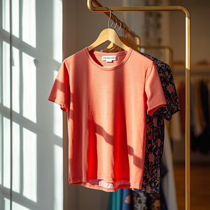 Camiseta de poliéster y elastano para mujer, suave, elástica, informal, de manga corta, cómoda para uso diario - Product Image 4