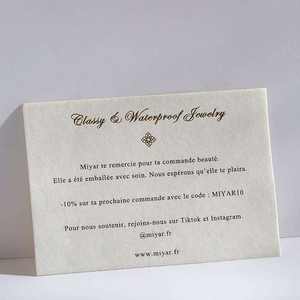 Tarjetas de Agradecimiento Cuadradas Premium para Vendedores, con Logotipo Personalizado, Insertos de Regalo con Comentarios, Tarjetas al por Mayor - Product Image 3