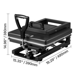 Nuovissima Pressa a Caldo Ibrida 8 in 1 da 15 x 15 Pollici, Multifunzione, Riscaldamento Rapido e Uniforme, Facile da Controllare per Sublimazione su Magliette e Tazze - Product Image 4
