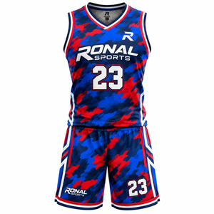 Conjuntos de Uniformes de Baloncesto y Fútbol Personalizados para Hombre, Transpirables, de Secado Rápido, con Tirantes Ajustables, Ropa Deportiva de Poliéster - Product Image 1