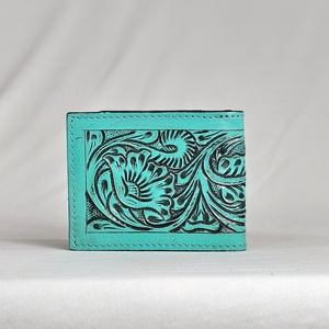 Cartera de Cuero Walla GLW-06, Nueva Llegada 2026, Hecha a Mano con Grabados Florales, de Lujo, para Hombre, 100% Cuero Genuino, de la Mejor Calidad - Product Image 3