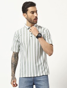 Camiseta Polo a Rayas para Hombre, Diseño OEM, Manga Corta, Polialgodón, Estilo Golf, Informal - Product Image 3
