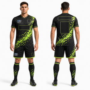 Conjunto de Uniforme de Fútbol Elite, Camiseta y Pantalones Cortos, Sublimación Completa, Tela Transpirable, Tacto Suave, Ajuste Atlético, Uniforme para Equipo - Product Image 1