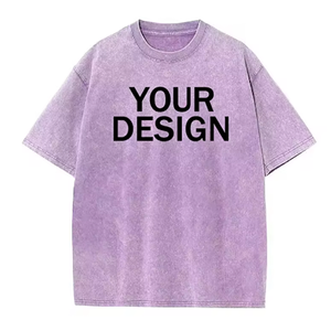 Camiseta Unisex de Algodón Lavado, Transpirable, con Logotipo Frontal Vintage, Corte Regular, Manga Corta, Estilo Urbano, Informal para Hombre - Product Image 5