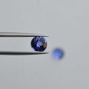 อัญมณีทรงกลม tanzanite ธรรมชาติขนาด7มม. สำหรับทำเครื่องประดับสีม่วงสีฟ้าแทนซาไนต์ขายส่งจำนวนมาก - Product Image 4