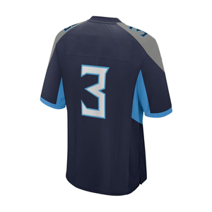 Camiseta de Fútbol Americano Unisex Personalizada, Transpirable, de Poliéster de Secado Rápido, Cuello en V, Manga Corta, Número de Equipo, Talla Grande - Product Image 2