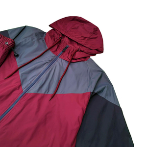 Lightweight Polyester Spring Hooded Waterproof Windbreaker <b>Jacket</b> Full Sleeve <b>Zipper</b> Fly Outdoor Sporty Style Tracksuit Set - Product Image 3