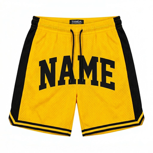 Custom <b>Men's</b> Basketball <b>Shorts</b> Heavy Mesh | <b>Patch</b> Embroidery Quick Dry High Quality <b>Shorts</b> With Pockets - Product Image 1
