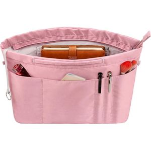 Women's 14-Pocket Zipper Liner Bag Organizer with <b>Purse</b> Insert Tote Handbag In-Bag for Extra Storage and Organization - Product Image 1