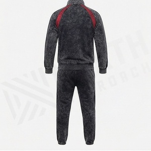 Men's Casual Full Zip Athletic Running Tracksuit Set Custom Flare Sweatpants Solid Print <b>Jogging</b> <b>Suit</b> Customized Color - Product Image 2