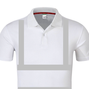 Camisa Polo Blanca de Algodón para Hombre, Transpirable, Uniforme de Trabajo, Moda, Manga Corta, Color Sólido - Product Image 6