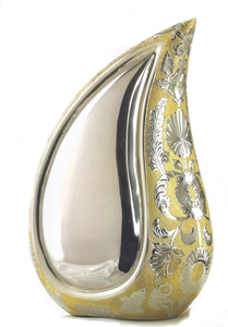 Urnes funéraires en laiton en forme de larme pour adultes |   Urnes commémoratives de style américain pour cendres |   Urnes funéraires écologiques personnalisables - Product Image 6