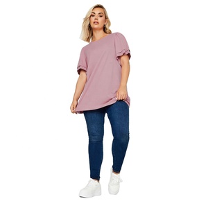 T-shirts pour femmes à col en U, 230 g/m², coupe ajustée, design estival audacieux, personnalisables avec logo, vente en gros - Product Image 4