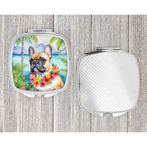 French Bulldog Luau Compact Travel Makeup <b>Mirror</b> Decorative Handheld Folding <b>Pocket</b> <b>Mirror</b> for Women and Girls Gift - Product Image 4