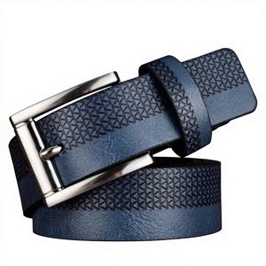 Ceintures pour hommes en cuir de buffle véritable, conçues sur mesure, décontractées, de luxe, carrées, en acier, imperméables, confortables, fabriquées en Inde - Product Image 2