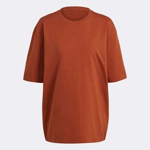 เสื้อยืดผู้หญิงทรงหลวม บริการ OEM ODM ผลิตตามสั่ง คุณภาพสูง สำหรับฤดูร้อน สวมใส่สบาย ระบายอากาศได้ดี ผลิตจากผ้าฝ้าย - Product Image 5