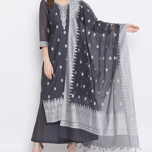 Tela de Algodón Orgánico con Diseño Tejido para Vestidos de Mujer, Marca Safaa - Product Image 1