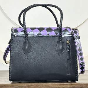 Bolso Tote de Cuero Vacuno con Diseño a Cuadros, Gran Capacidad, Venta Directa de Fábrica, Bolso de Hombro, Bolso de Moda, Regalo para Mujer - Product Image 5