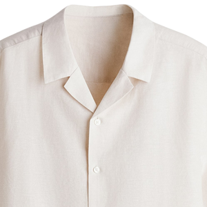 Camisa de Lino de Primera Calidad, Corte Holgado, Estilo Casual, para Vacaciones, con Botones, Transpirable, Ligera y Cómoda - Product Image 4