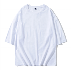 Vente en gros T-shirts unis vierges de haute qualité LOGO personnalisé imprimé T-shirt unisexe 100% coton T-shirts surdimensionnés pour hommes - Product Image 2