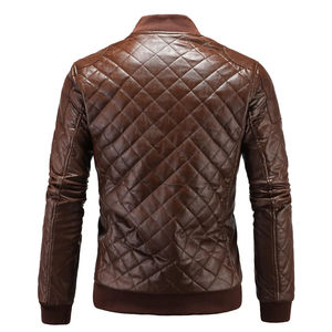 <b>Men</b> High Quality Genuine Leather <b>Jacket</b> Classic Casual Full Zip Soft Comfortable Durable Fashion Everyday Outerwear - Product Image 2