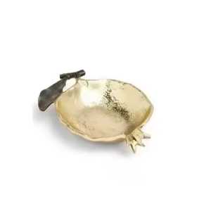 Round Multi Compartment Wooden Serving Tray Leaf Design 5 Section Divided Dry Fruit Nut <b>Plate</b> Acacia Wood <b>Snack</b> Platter - Product Image 3
