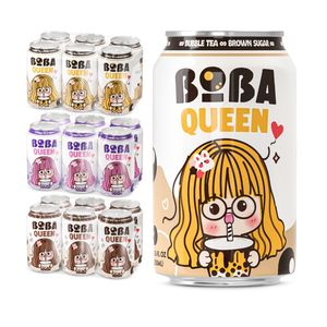 Nuevo Boba Queen, Té de Burbujas Enlatado de 330 ml, con Glucosa, Sabor a Café, Etiqueta Privada Personalizada, Vietnam - Product Image 4