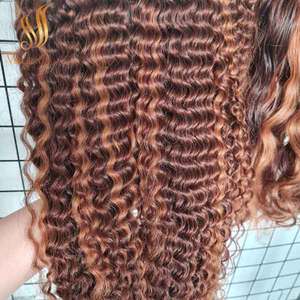 הסיטונאי 12a גולת הכותרת מתולתל צמודות צמודות צבע פסנתר חבילת שיער מוכן לייצא - Product Image 3