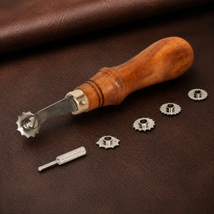 <b>Leather</b> Stitching Spacer Wheel <b>Tool</b> Set 6 Piece Adjustable Marking <b>Tool</b> | <b>Leather</b> Craft Hand <b>Tool</b> | Professional Kit India 2026 - Product Image 1