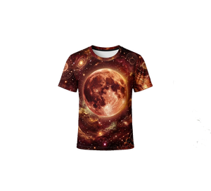 Camiseta Premium de Manga Corta con Cuello Redondo para Hombre, de Poliéster Sublimado, con Estampado de Planetas Espaciales, Tela Suave para Gráficos Personalizados - Product Image 5