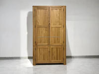 Armoire de rangement multi-usages en bois massif avec porte-bouteilles, armoire de bar haute avec étagères et tiroirs, design moderne fait main de qualité supérieure GWE249