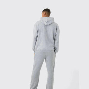 ชุดจ็อกเกอร์ผู้ชายไซส์ใหญ่ ผ้าโพลีเอสเตอร์/คอตตอน ระบายอากาศได้ดี สำหรับฤดูหนาว พร้อมเสื้อฮู้ดปักลายป้ายส่วนตัว - Product Image 6