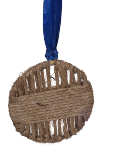 Ornement de Noël suspendu en forme de cœur en rotin et tapis, moderne, durable, imperméable, directement de l'usine, pour décoration intérieure/extérieure - Product Image 1