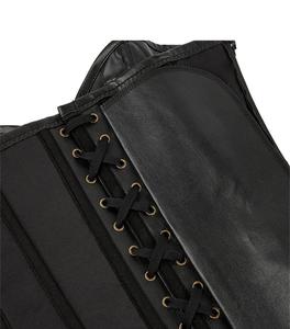 เสื้อครอเซ็ทวินเทจสำหรับผู้หญิง เซ็กซี่ กระชับสัดส่วน ระบายอากาศได้ดี ทำจากหนังเทียมทันสมัย สำหรับคนไซส์ใหญ่ - Product Image 4