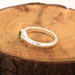 Natural Moldavite Gemstone 925 Sterling Silver <b>Ring</b> Jewelry For Women Handmade Healing <b>Crystal</b> Moldavite Stone Solid Silver <b>Ring</b> - Product Image 6