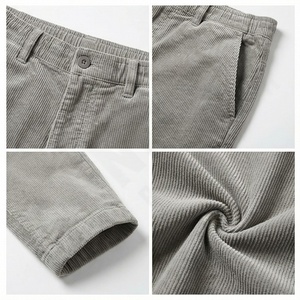 Pantalons décontractés en velours à rayures rétro pour hommes Pantalons de sport amples Pantalons en velours côtelé pour hommes Pantalons formels pour hommes - Product Image 4