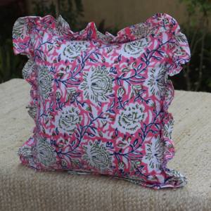 <b>Cushion</b> <b>Covers</b> Pink Indian Hand Block Printed <b>Cushion</b> <b>cover</b> Custom Size <b>Christmas</b> gift Pillowcases wedding party - Product Image 5