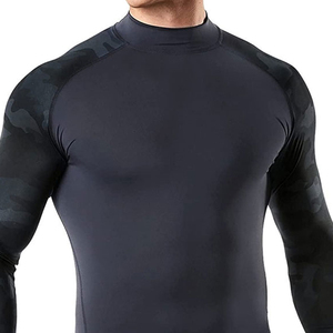 <b>Men's</b> Eco-Friendly Breathable <b>Compression</b> Rash Guard Full Sleeve Camo Print Quick Dry Spandex Polyester Gym Top - Product Image 4