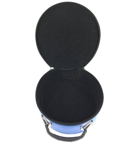 Étui de transport rond à fermeture éclair pour casquette de maçonnerie violette de qualité supérieure, sac de rangement pour chapeau avec poignée pour les insignes de la loge - Product Image 2