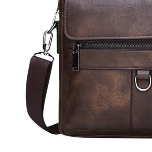 Bolsos para portátiles de cuero auténtico, bolso de mano impermeable de piel sintética para portátiles, bolso de viaje para ordenadores de 15/16 pulgadas con bolsas de almacenamiento - Product Image 2