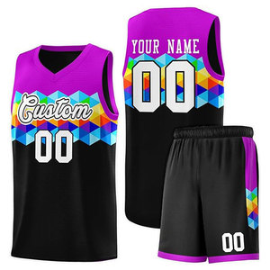Uniforme de Baloncesto Personalizable al por Mayor, Transpirable, 100% Poliéster, Manga Corta, Unisex, de Alta Calidad - Product Image 1