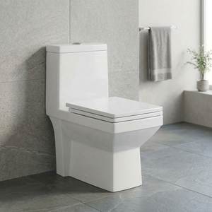 Export Quality Washdown Ceramic One-Piece Water Closet Toilet WC Commode Set - Made In India Sanitary Ware - Product Image 3