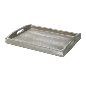 Amazing Quality Wooden Rectangular Decorative Tray With Metal Handles <b>Rustic</b> Design Single Piece Package - Product Image 4