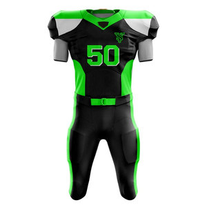 Uniforme de football américain professionnel à fort impact avec impression des numéros des joueurs - Product Image 1