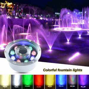 Projecteurs LED RGBW étanches IP68 en acier inoxydable 316L, température de couleur 2700-6500K, dimmables, pour utilisation extérieure sous l'eau dans les piscines - Product Image 6