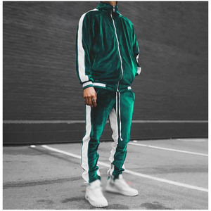 Ensemble survêtement homme automne-hiver à capuche imprimé, pantalon de jogging à taille élastique, coupe régulière, deux pièces, fermeture à cordon, manches longues - Product Image 3